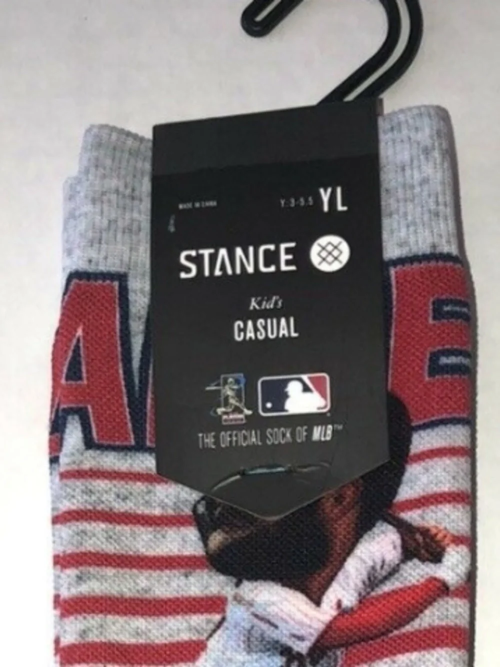 Philadelphia Phillies Bryce Harper Big Head Stance Crew Socks Youth Large NEW